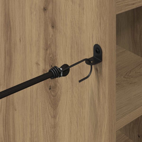 Голф шкаф с колело Едноцветен Дъб 120 x 45 x 98 см