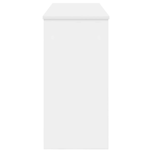 Стойка за клавиатура Бяло 130 x 32 x 64 см Инженерно дърво