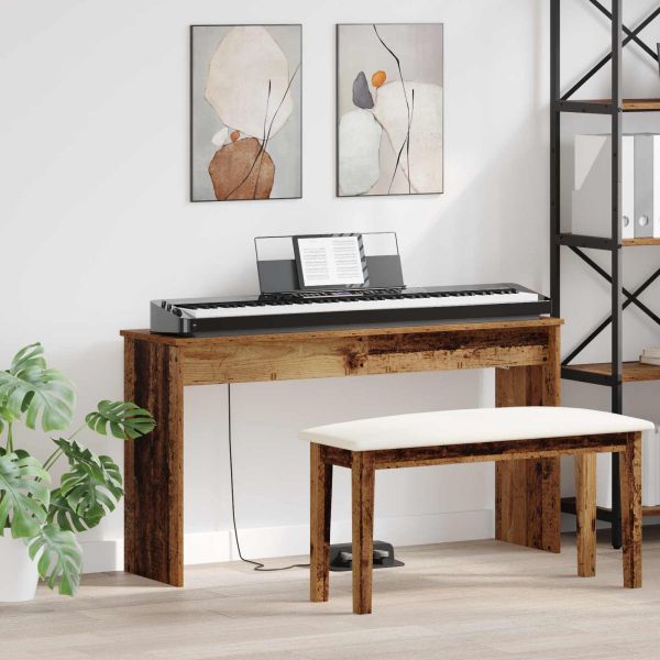 Стойка за клавиатура Старо дърво 120 x 32 x 64 см