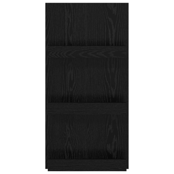 Етажерка за списания с рафт Черния дъб 51 x 11 x 102 см