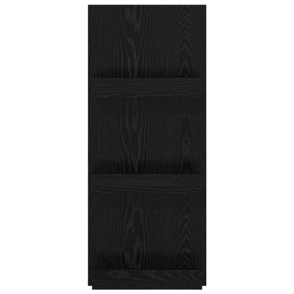 Етажерка за списания с рафт Черния дъб 43 x 11 x 102 см