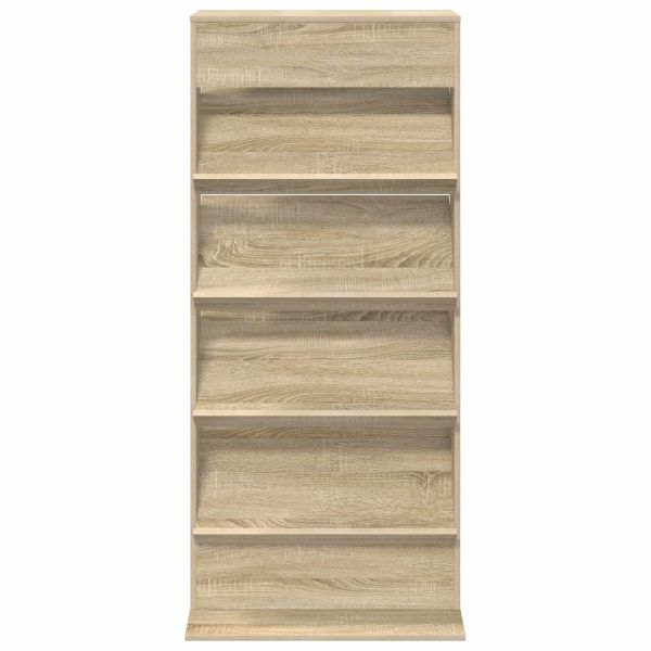 Етажерка за списания с рафт Сонома дъб 70 x 41 x 156 см