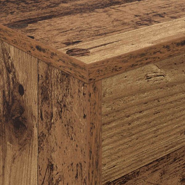 Етажерка за списания с рафт Старо дърво 70 x 41 x 126 см