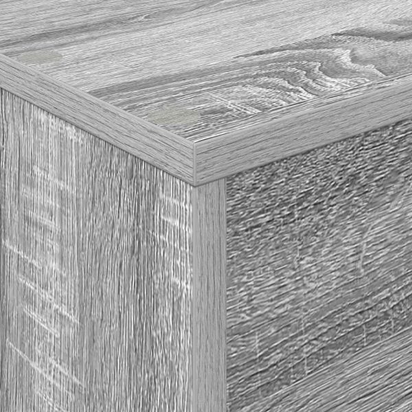 Етажерка за списания Сив Сонома 70 x 41 x 96 см Инженерно дърво