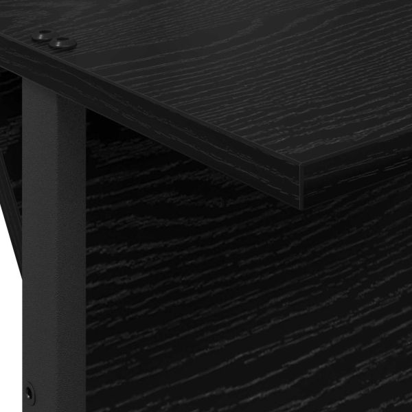 Етажерка за списания с рафт Черния дъб 68 x 40 x 123.5 см