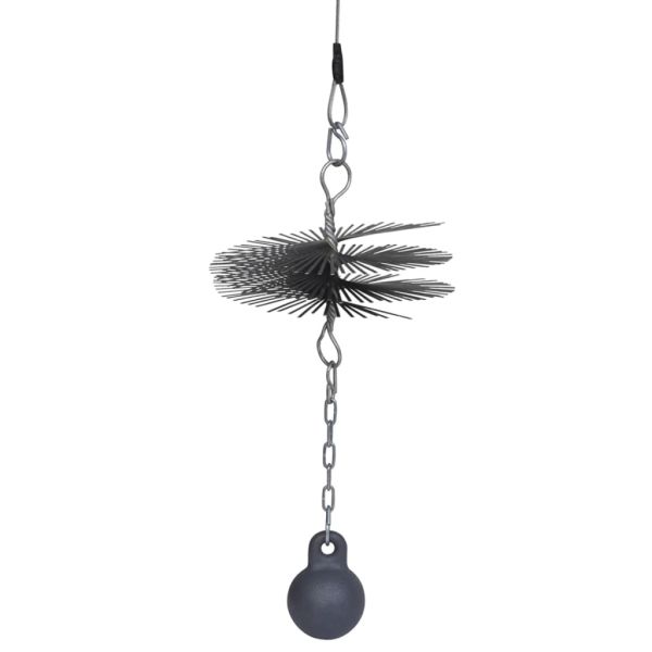 Кръгла четка за почистване на комин, диаметър 25 см