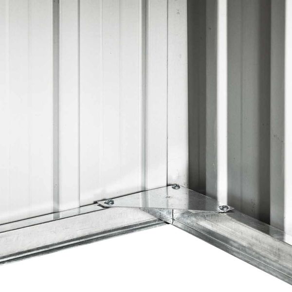 Навес за косачка робот, 92x97x63 см, поцинкована стомана, кафяв