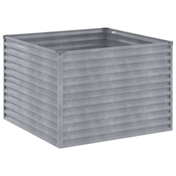 Градинска повдигната леха 100x100x69 см кортенова стомана