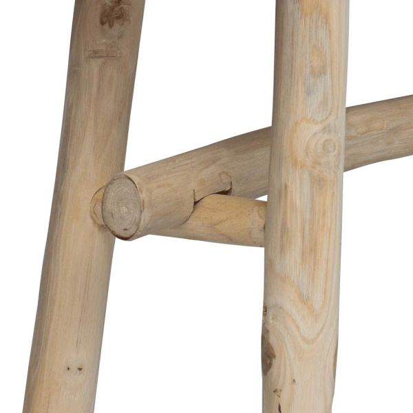 Пейка от козя кожа и тиково дърво