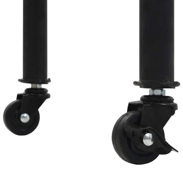 Конзолна маса, МДФ и чамова дървесина, 100x33,5x80 cм