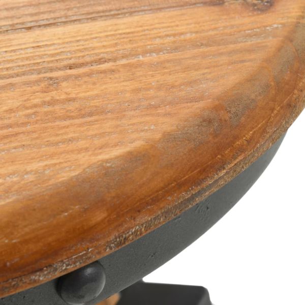 Бар табуретки, 2 бр, чамова дървесина масив