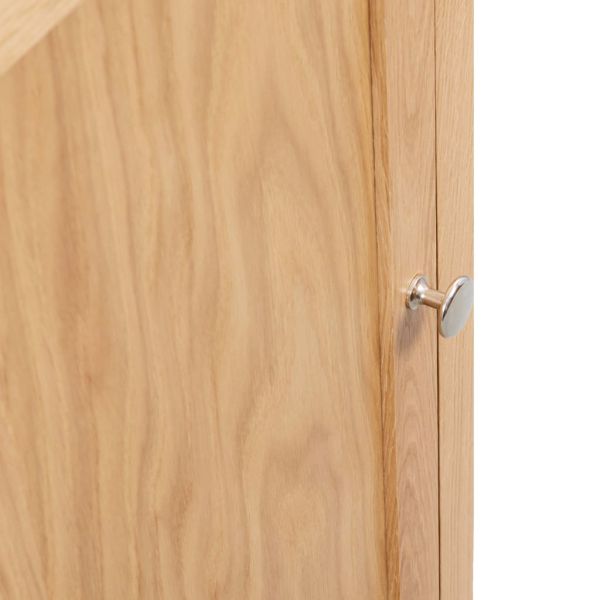 Ъглово шкафче, 59x45x80 см, дъбов масив