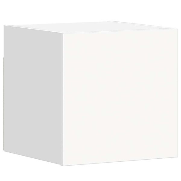 Комплект ТВ шкафове от 5 части, бял, инженерно дърво