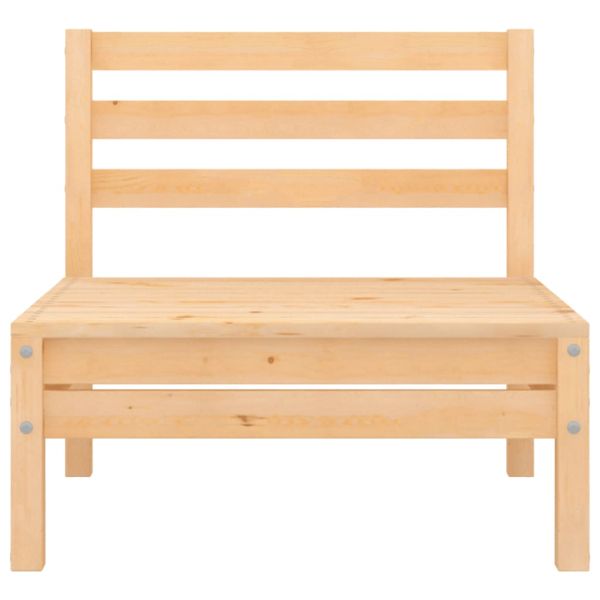 Градински лаундж комплект, 3 части, бор масив