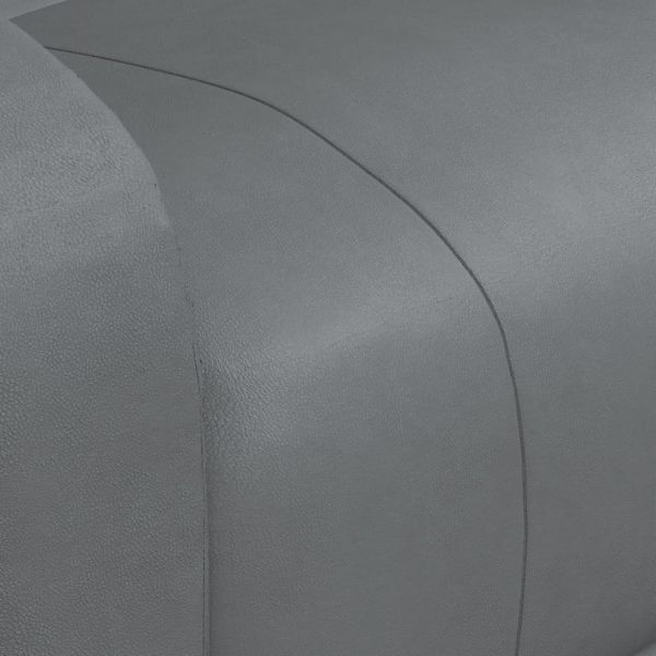 Изправящ масажен стол, сив, изкуствена кожа