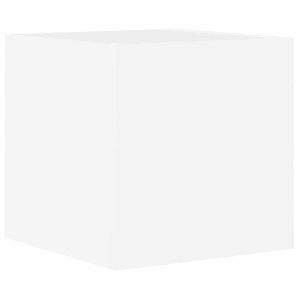 Комплект ТВ шкафове от 5 части инженерно дърво Бял гланц