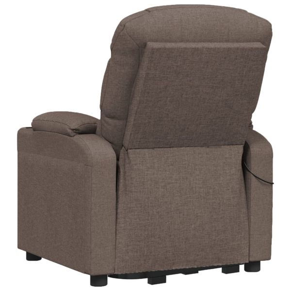 Изправящ масажен стол, таупе, текстил