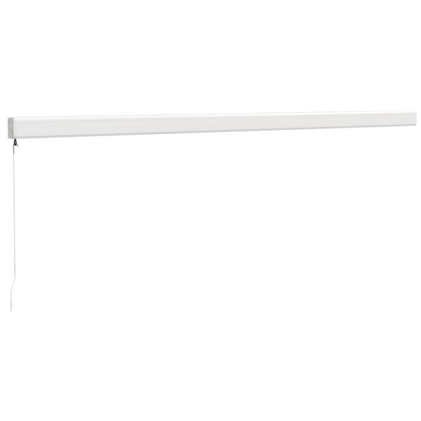 Прибираща се тента кремава 5x3 м плат и алуминий