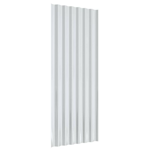 Панели покрив 12 бр поцинкована стомана антрацит 100х36см