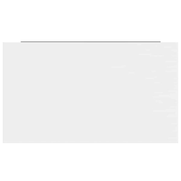 Окачени стенни рафтове, 4 бр, бял гланц, 40x23x3,8 см, МДФ