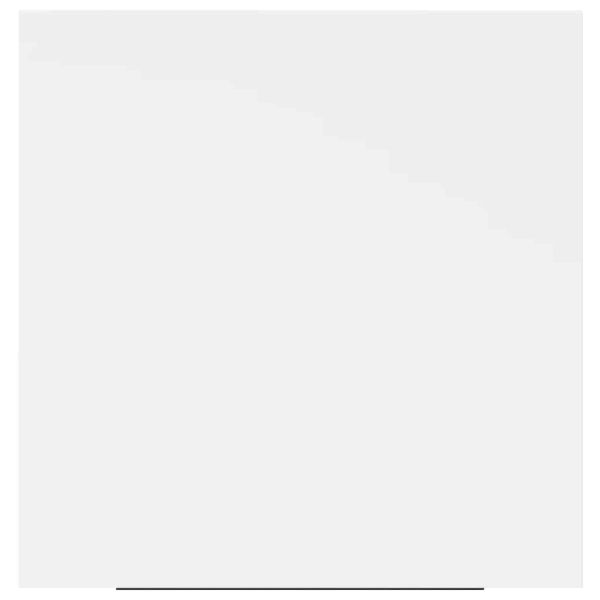 Окачен стенен рафт, бял, 23x23,5x3,8 см, МДФ