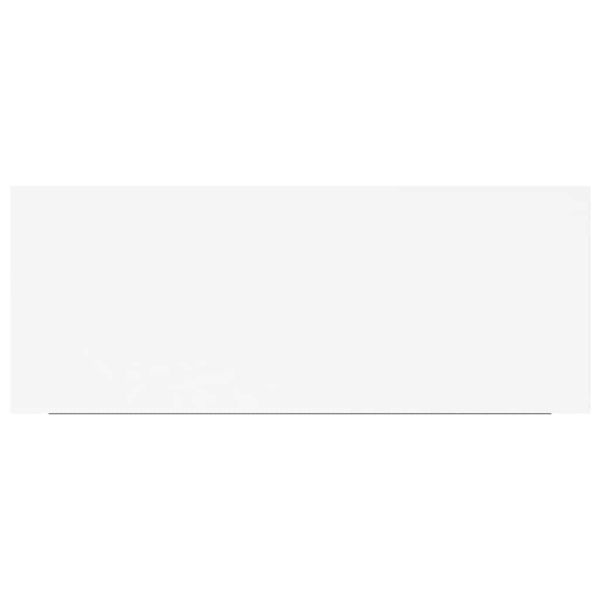 Окачен стенен рафт, бял, 60x23,5x3,8 см, МДФ