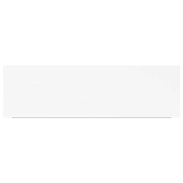 Окачен стенен рафт, бял, 80x23,5x3,8 см, МДФ