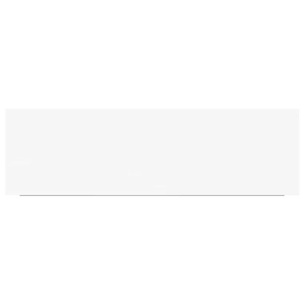 Окачени стенни рафтове, 4 бр, бели, 80x23,5x3,8 см, МДФ