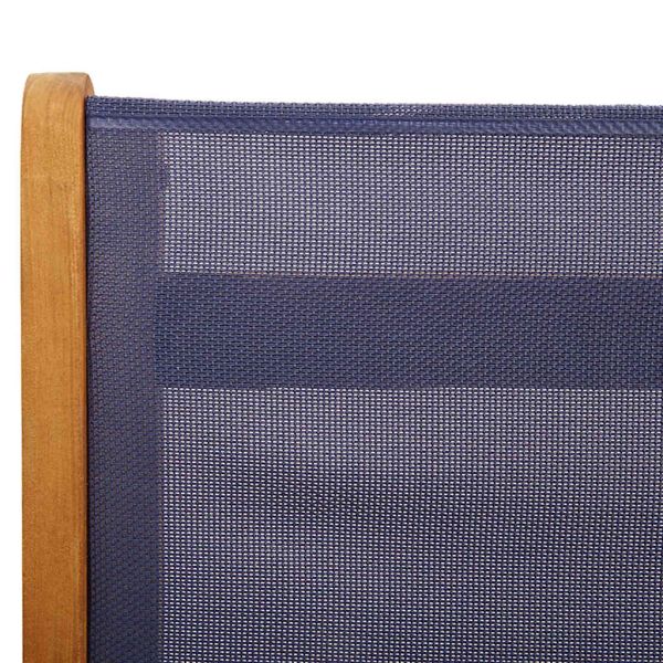 Сгъваеми градински столове, 8 бр, акация масив и textilene