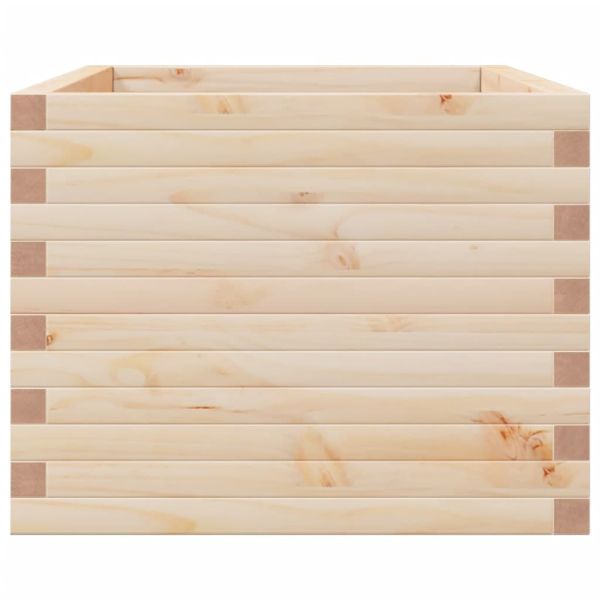 Градинска кашпа 110x60x49,5 см масивна борова дървесина