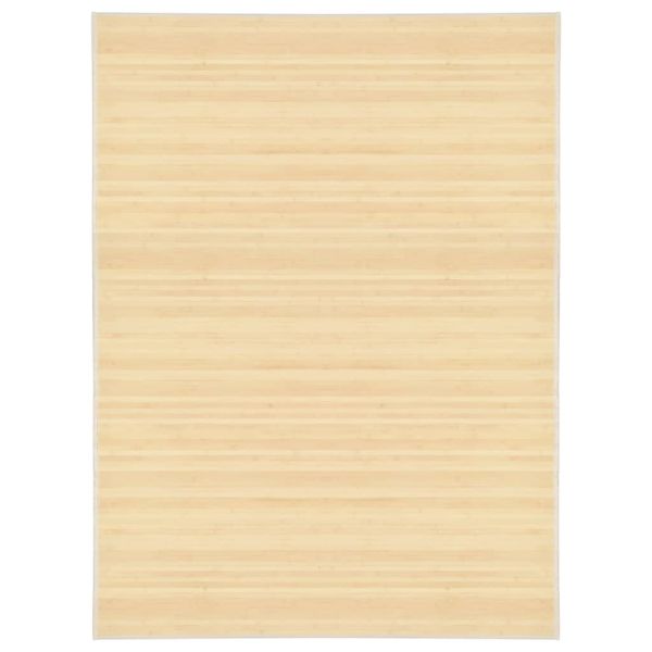 Бамбуков килим, 150x200 см, естествен цвят