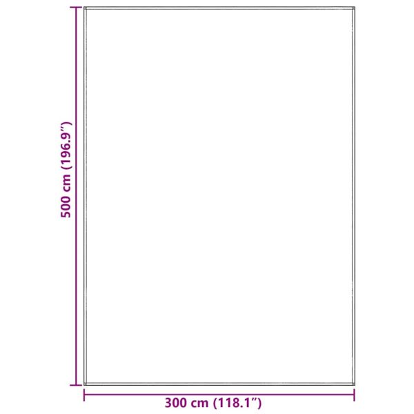Килим за палатка Светлосиво 500 × 300 cm Полиетилен