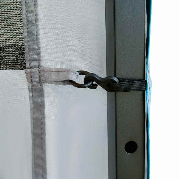 Окачен организатор за палатка Сив и син 320 х 182 см оксфорд
