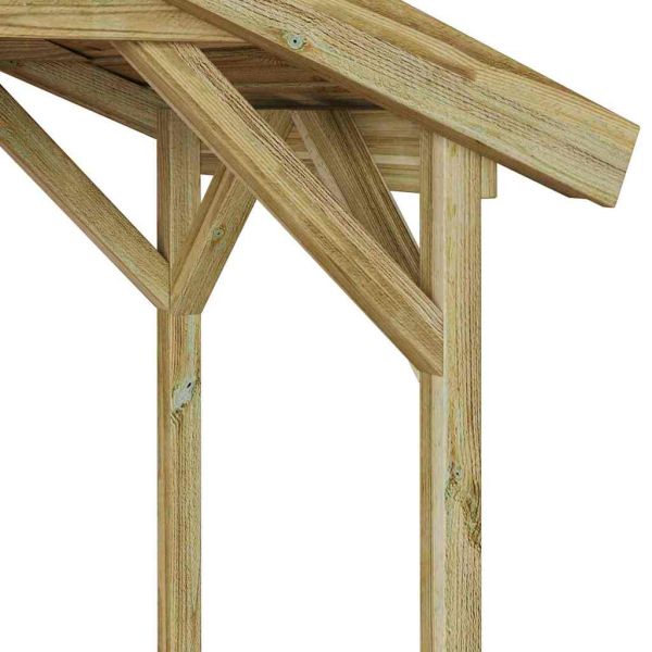 Навес за барбекю Импрегнирано борово дърво