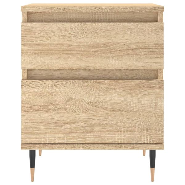 Нощни шкафчета, 2 бр, сонома дъб, 40x35x50 см, инженерно дърво