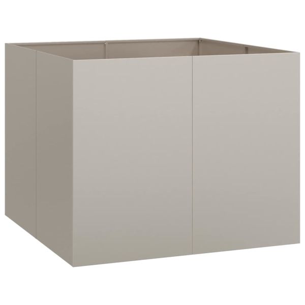 Кашпа, ръждива, 100x100x80 см, патинираща стомана