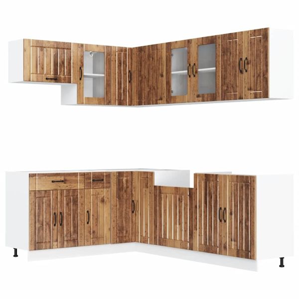 Комплект кухненски шкафове от 4 части Lucca, инженерно дърво