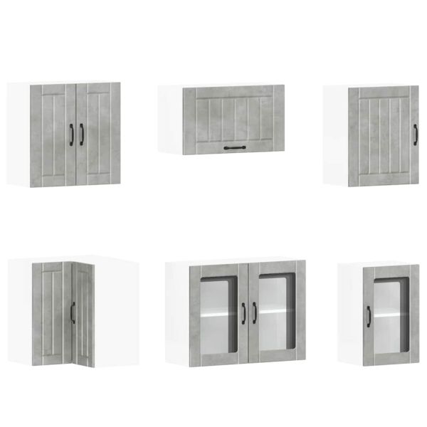 Комплект кухненски шкафове от 11 части Lucca, инженерно дърво