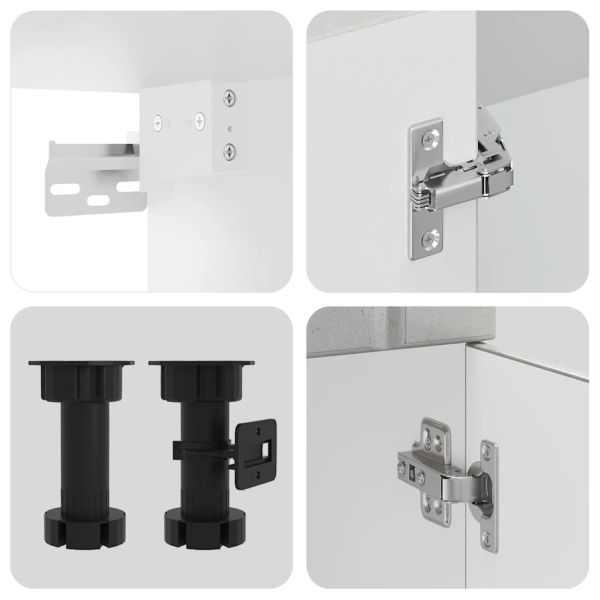 Комплект кухненски шкафове от 11 части Lucca, инженерно дърво