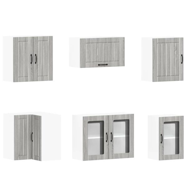 Комплект кухненски шкафове от 11 части Lucca, инженерно дърво