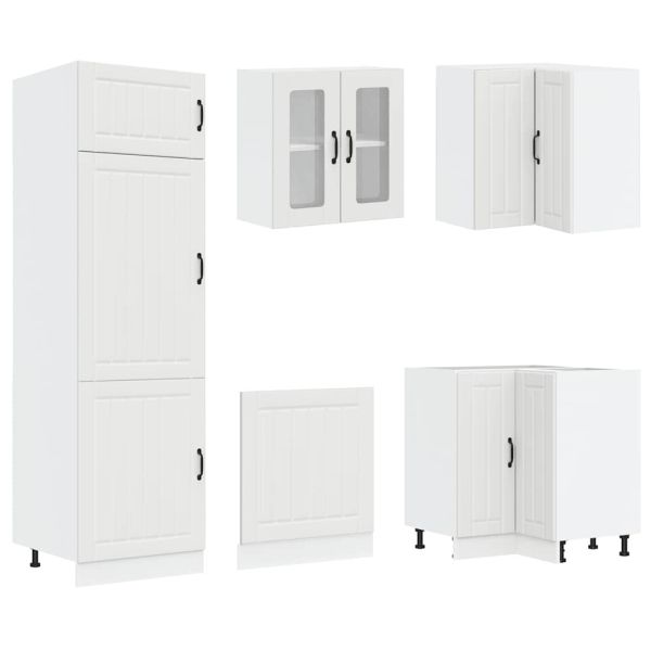 Комплект кухненски шкафове от 14 части Lucca, инженерно дърво