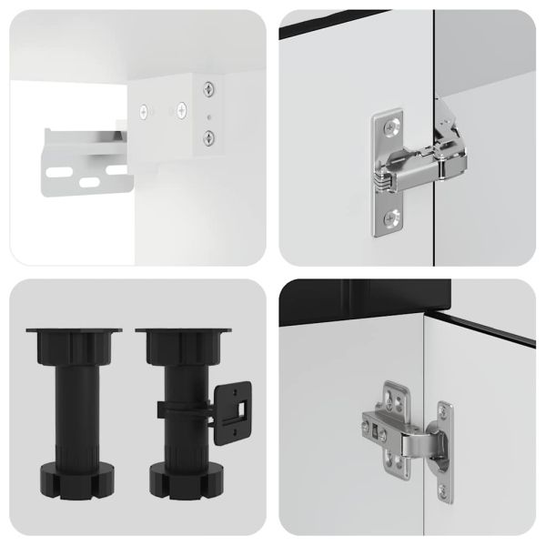 Комплект кухненски шкафове от 14 части Lucca, инженерно дърво