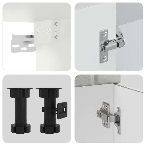 Комплект кухненски шкафове от 14 части Lucca, инженерно дърво