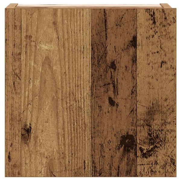 Комплект ТВ шкафове за стенен монтаж 6 части, инженерно дърво