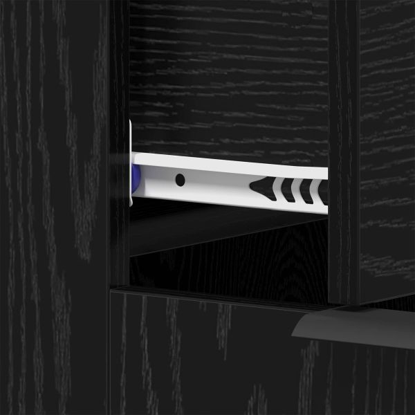 Бюро с чекмедже Черния дъб 133 x 50 x 75 см Инженерно дърво