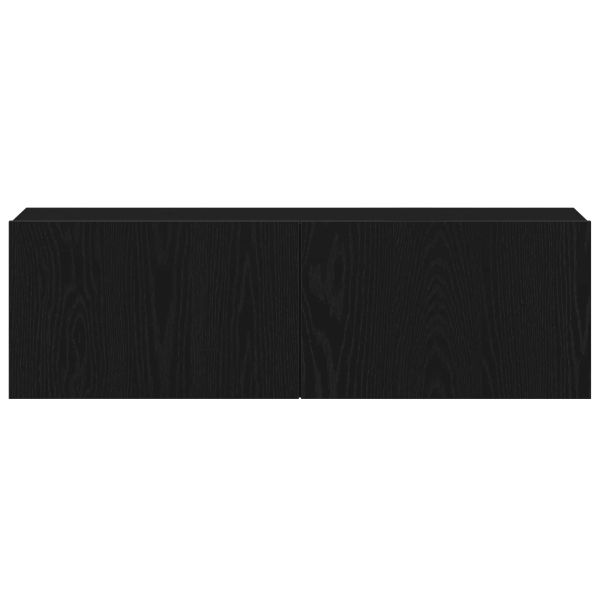 Комплект ТВ шкаф 4 pcs Черния дъб 130,5 x 30 x 140 см