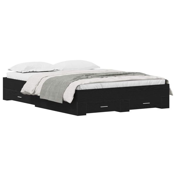 Рамка за легло Черния дъб 160 x 200 cm Инженерно дърво