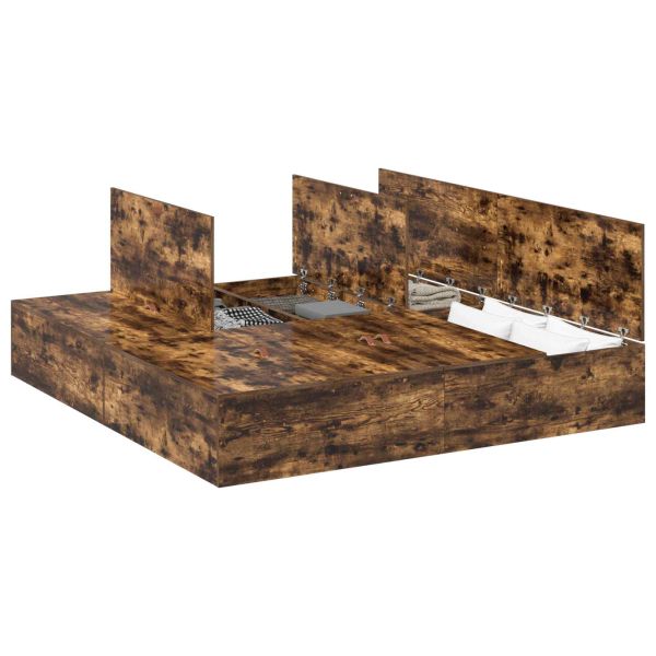 Легло с място за съхранение Димян дъб 200 x 200 cm