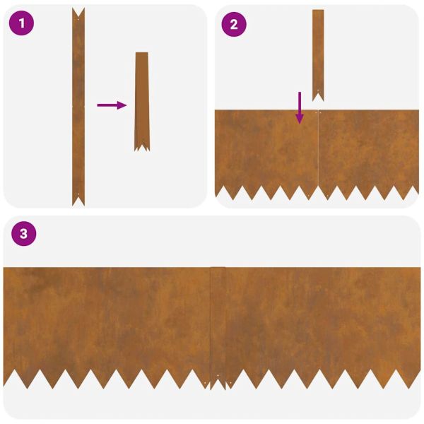 Ограда за трева 30 pcs Кафяво 100 x 0.05 x 20 см