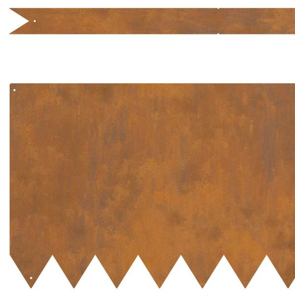 Ограда за трева 50 pcs Кафяво 100 x 0.05 x 20 см